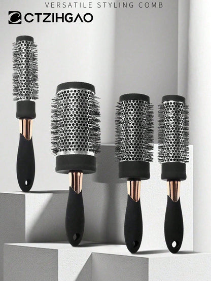 Round Brush, Round Hair Brush, Suitable For Blow-Drying Bangs, Women's Curling And Straightening Brush, Create Professional Curly Hairstyles, Make Hair Shiny And Lustrous, Blow-Dry Brush, Nylon Bristl