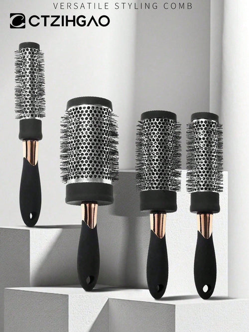 Round Brush, Round Hair Brush, Suitable For Blow-Drying Bangs, Women's Curling And Straightening Brush, Create Professional Curly Hairstyles, Make Hair Shiny And Lustrous, Blow-Dry Brush, Nylon Bristl
