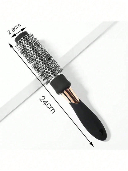 Round Brush, Round Hair Brush, Suitable For Blow-Drying Bangs, Women's Curling And Straightening Brush, Create Professional Curly Hairstyles, Make Hair Shiny And Lustrous, Blow-Dry Brush, Nylon Bristl