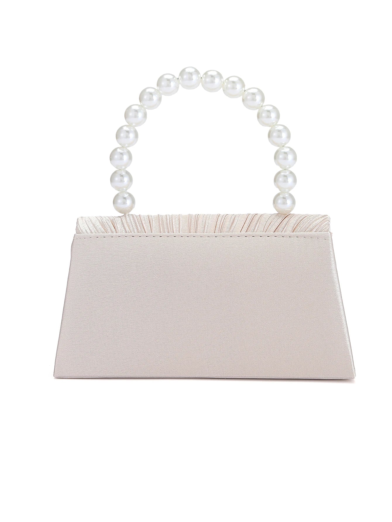 Rylithe OpulAura Women's, Faux Pearl Satin Handbag, Romantic, Party Bag, Refined & Charming Evening Gown Accessory