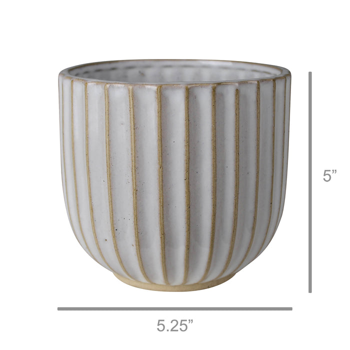 Scalloped Cachepot, Assorted Colors