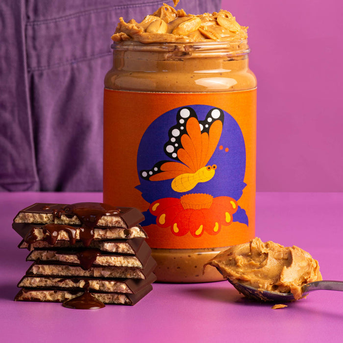 Seattle Chocolate Presents Maeve - Peanut Butter-fly Truffle Bar