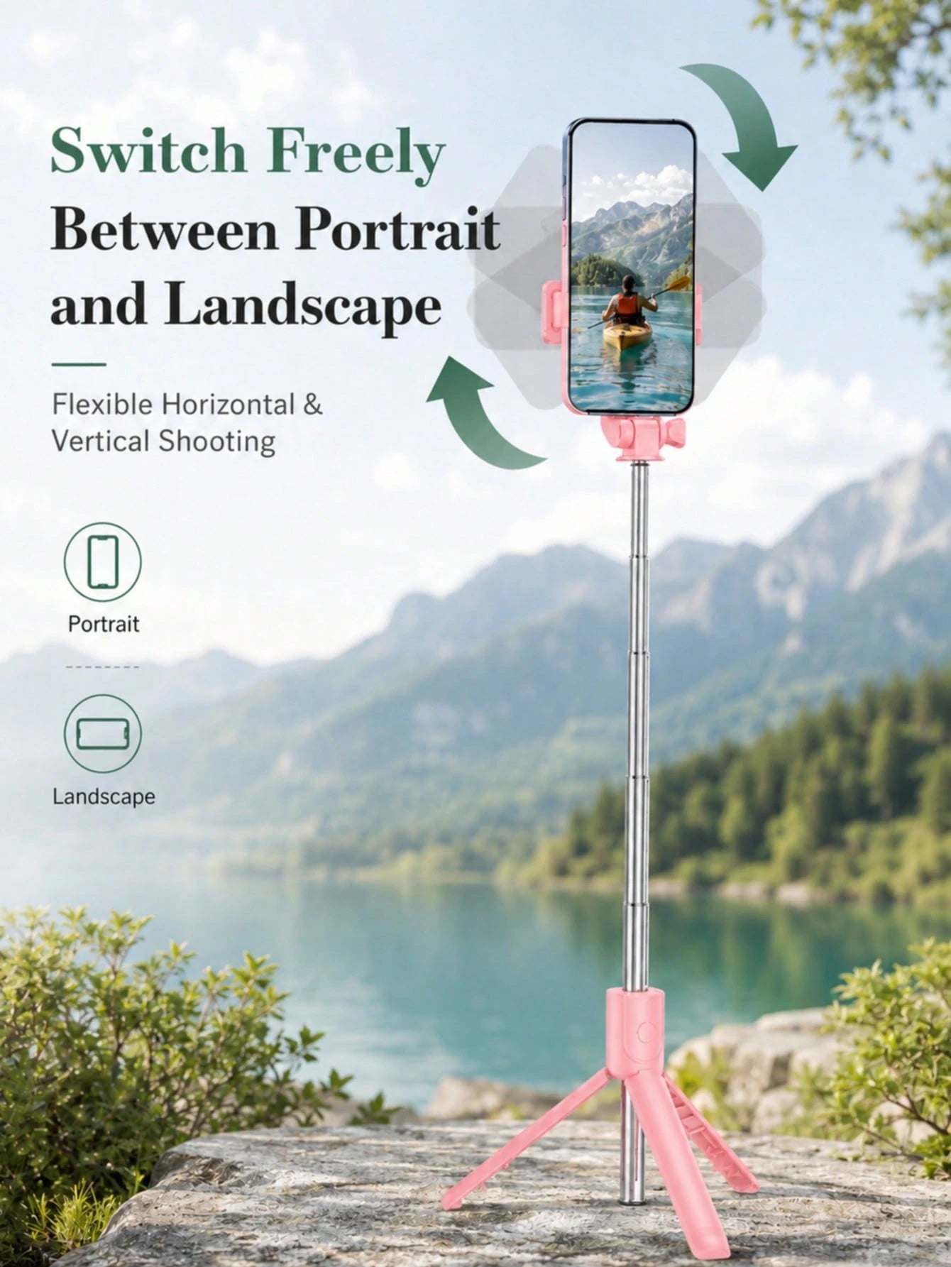 Selfie Stick With Multifunctional Tripod & Phone Holder, Extended Remote Control Live Broadcast Tripod For General Photography, Travel & Selfie, Blue Compatible With IPhone Android Phone Mobile Phone