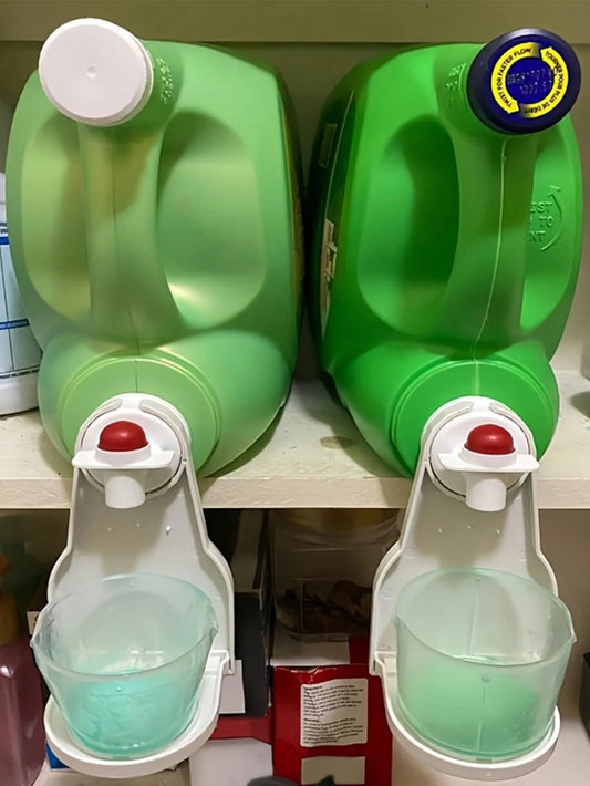 Set Of 2 Laundry Detergent Cup Holders And Liquid Detergent Dispensers, No More Worries About Mess Or Leaks, Keeping Your Washer, Dryer, And Laundry Floor Clean And Organized, Suitable For Most Bottle