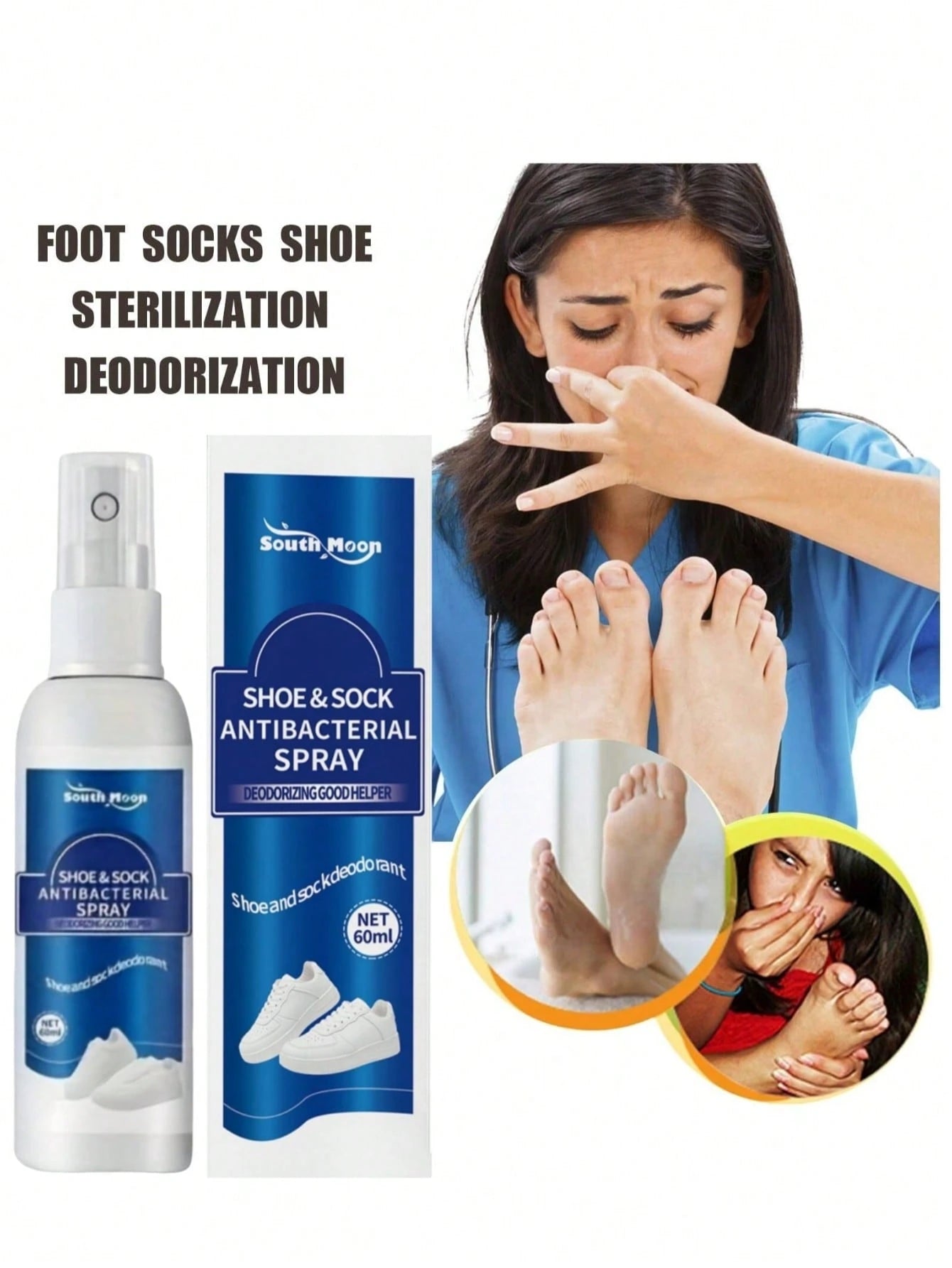 Shoe Deodorizing Spray, Fresh Spray, Used To Remove Odors From Shoes And Socks. Its Deodorizing Effect Is Suitable For Various Types Of Shoes And Corresponding Shoe Deodorizers, Also Suitable For Men'