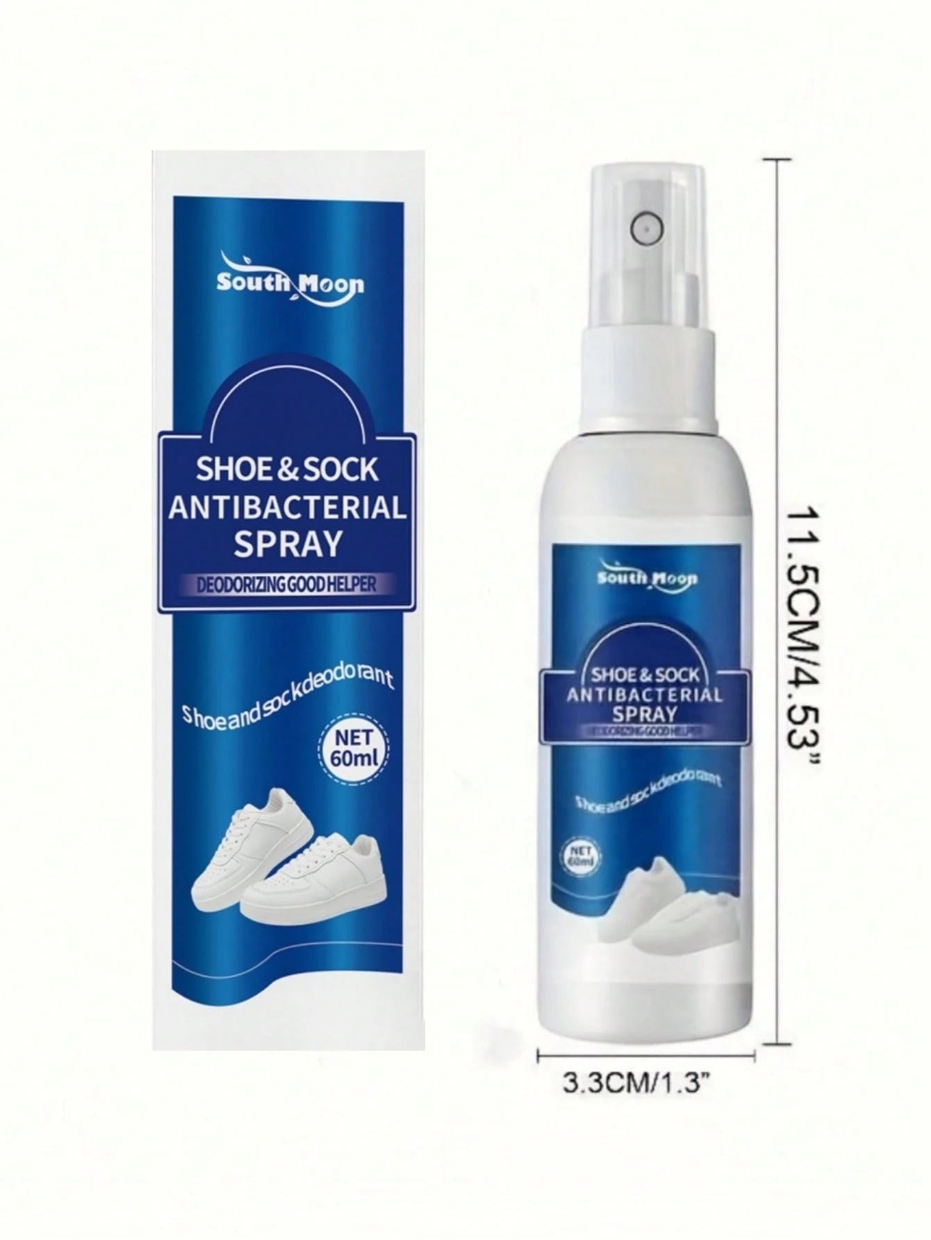 Shoe Deodorizing Spray, Fresh Spray, Used To Remove Odors From Shoes And Socks. Its Deodorizing Effect Is Suitable For Various Types Of Shoes And Corresponding Shoe Deodorizers, Also Suitable For Men'