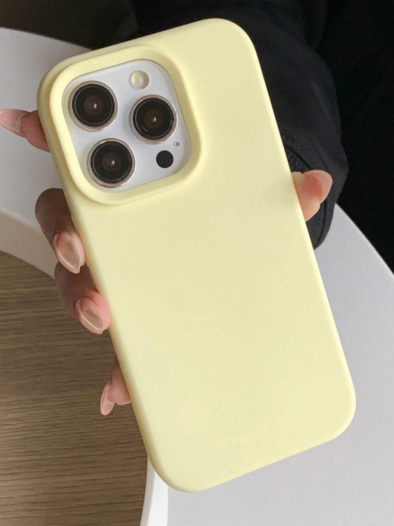 Silicone Pink Solid Color Material Liquid Silicone Shockproof Plain Phone Case With Concave Button Design Compatible With IPhone 17 AIR 16 15 14 13 12 11 Pro Max Soft Waxy Texture Skin-Friendly And Co