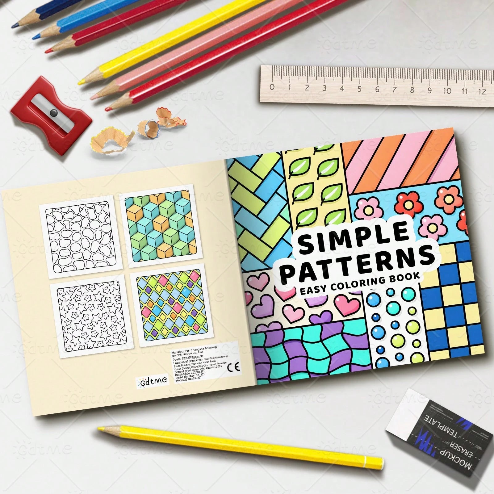SIMPLE & PATTERNSE Coloring Book For Adults Featuring Cute Cozy Daily Activities For Relaxation (Cozy Spaces Coloring)