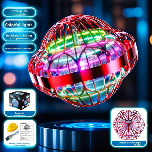 SKYQITIAN Third Generation UFO Toy With Intelligent Sensor Control Hand Wave Activation LED Lights For Kids & Adults Interactive Play