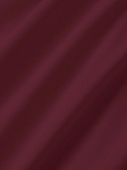 Skyraze Asymmetric One-Shoulder Mid-Length Dress – Elegant Classy Elegant Sexy Single Shoulder Design Formal Burgundy Summer