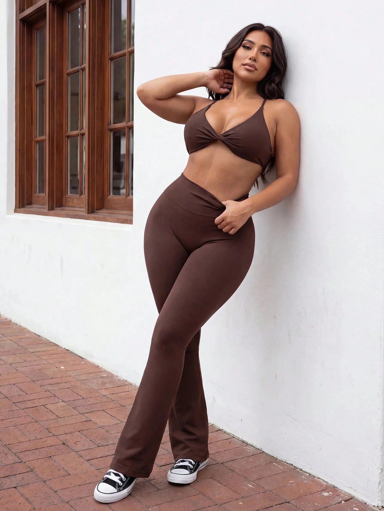 Slayform Seamless Yoga Sports Bra/ Front Twist Design/ Versatile For Sports And Daily Wear
