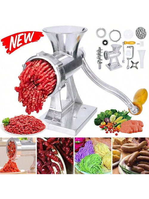 Small Heavy Duty Meat Grinder Mincer Stuffer Manual Sausage Filler Sauce Maker Machine