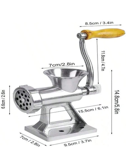 Small Heavy Duty Meat Grinder Mincer Stuffer Manual Sausage Filler Sauce Maker Machine