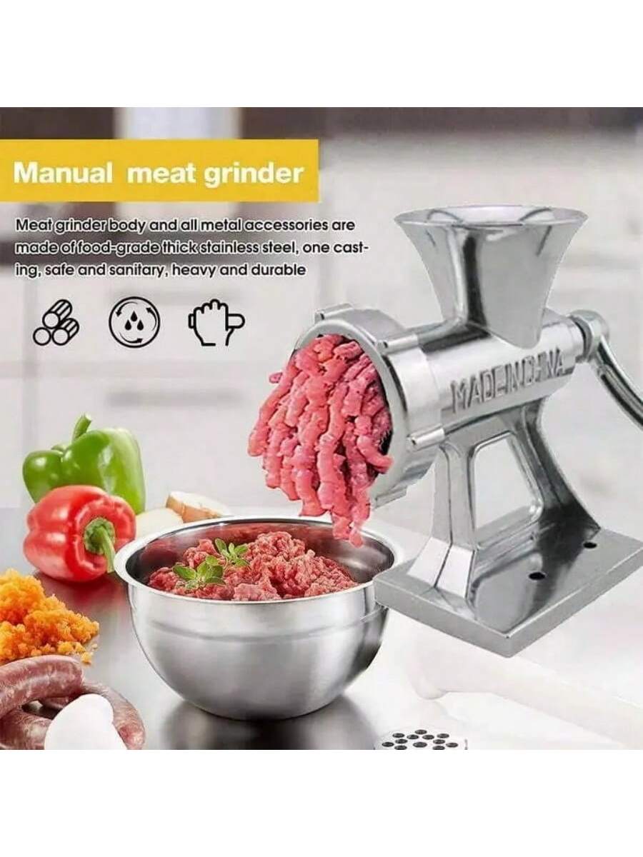 Small Heavy Duty Meat Grinder Mincer Stuffer Manual Sausage Filler Sauce Maker Machine