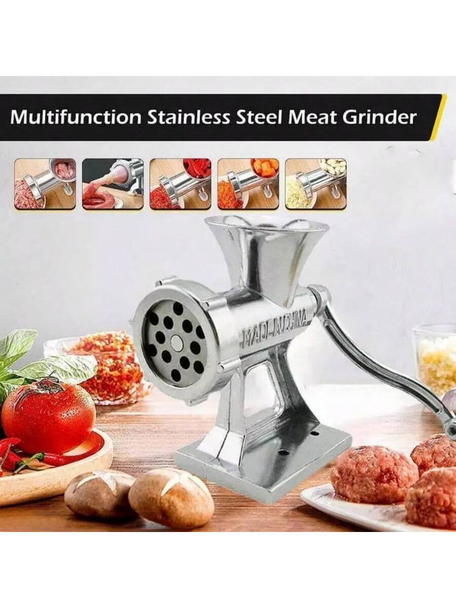 Small Heavy Duty Meat Grinder Mincer Stuffer Manual Sausage Filler Sauce Maker Machine