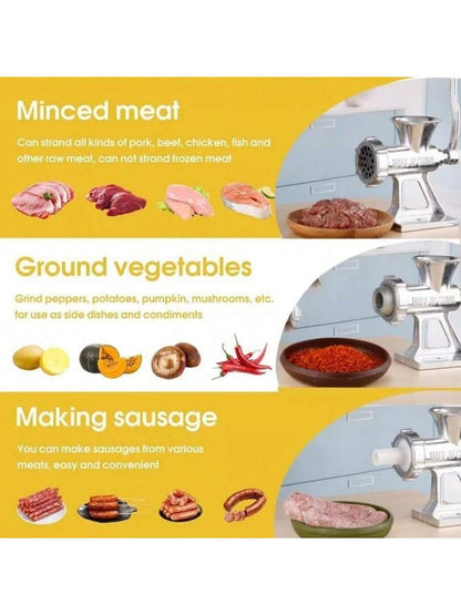Small Heavy Duty Meat Grinder Mincer Stuffer Manual Sausage Filler Sauce Maker Machine