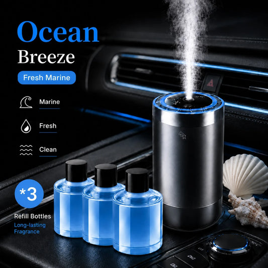 Smart Car Air Freshener Diffuser, Premium Long Lasting Fragrance, Effective Odor Eliminator For Car Interior, High Quality Aromatherapy Scent Device, Essential Vehicle Accessories