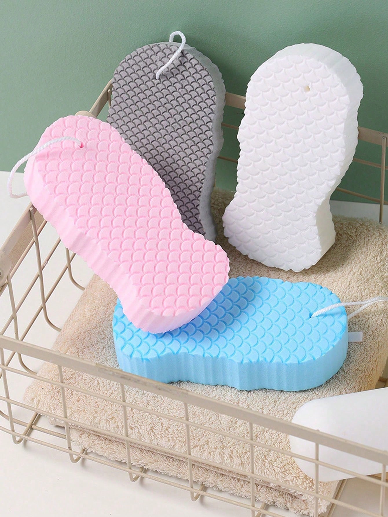 Soft Exfoliating Bath Sponge, Ultra Soft Bath Body Shower Sponge, Reusable Magic Spa Scrub Dead Skin Remove Bath Sponges Shower For Adults- Bathroom Accessories