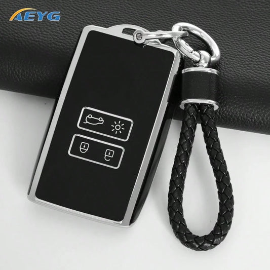 Soft TPU Full Coverage Car Key Case Anti-Scratch Anti-Shock Key Fob Protective Cover Suitable For Renault Koleos, Captur, Megane, Talisman, Captur, Espace, 2016-2023 Dacia Duster 2023 Car Accessories