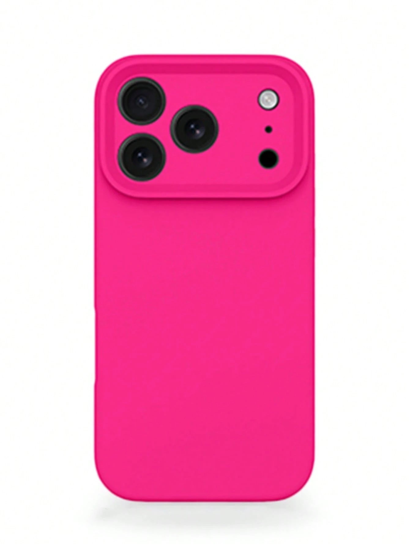Solid Pink Liquid Silicone Case Compatible With IPhone 17 Pro Max, 17 Pro, 17 Air, 17, 16, 15, 14, 13, 12, 11 Pro Max Plus, Soft Touch Shock-Absorbing Protective Cover Spring Easter Gift