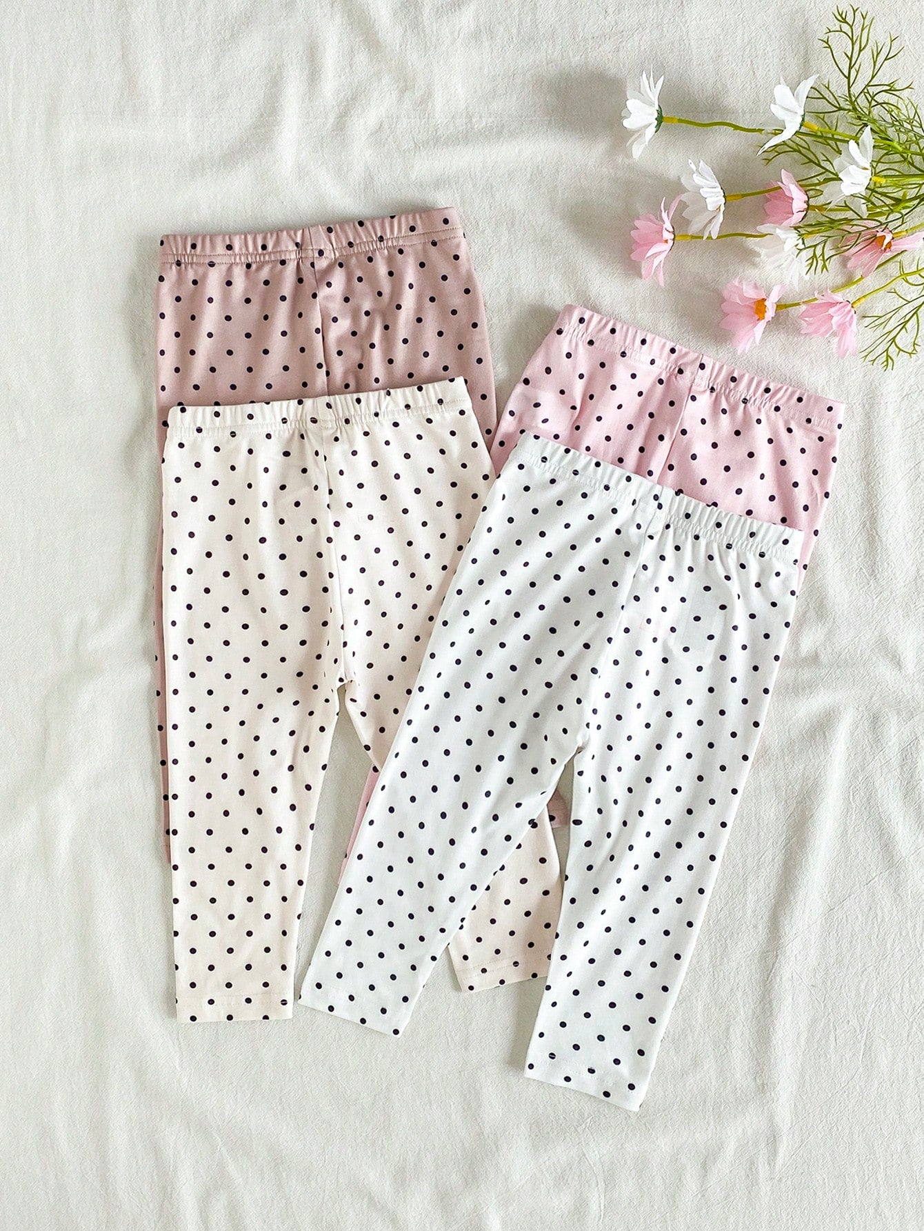 Souflis Souflis [Random 4pcs Sent]Spring/Summer Series, Dopamine Cream Spring/Summer Color Palette, Bohemian Style Floral, Daisy, Plant, Bow Pattern