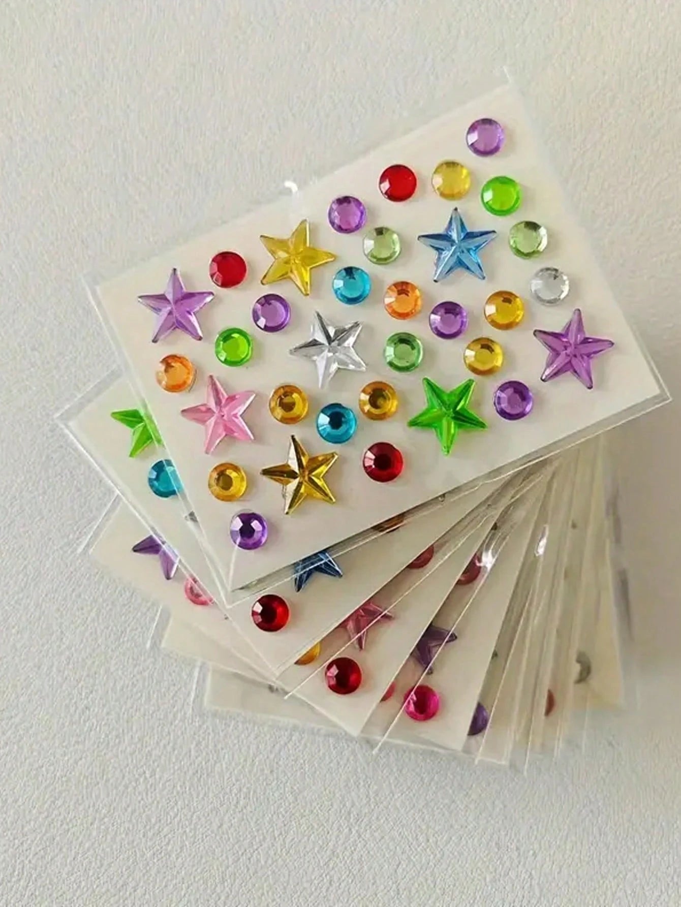 Sparkling Gem Stickers- Self-Adhesive Acrylic Gem Heart Stickers For Valentine's Day, Face Gems, Glitter DIY Cosmetics, Music Festival Crafts, Etc. Glittering Rhinestones For DIY Crafts, High-Quality