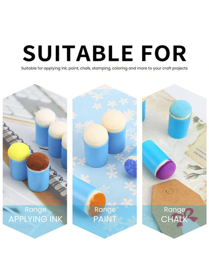 Sponge Daubers For Crafting- Perfect For Use With A Variety Of Coloring Mediums Such As Ink, Paint, Glue & More- Fits Over The Finger And Makes Blending Accuracy Easier Back To School,Back To School