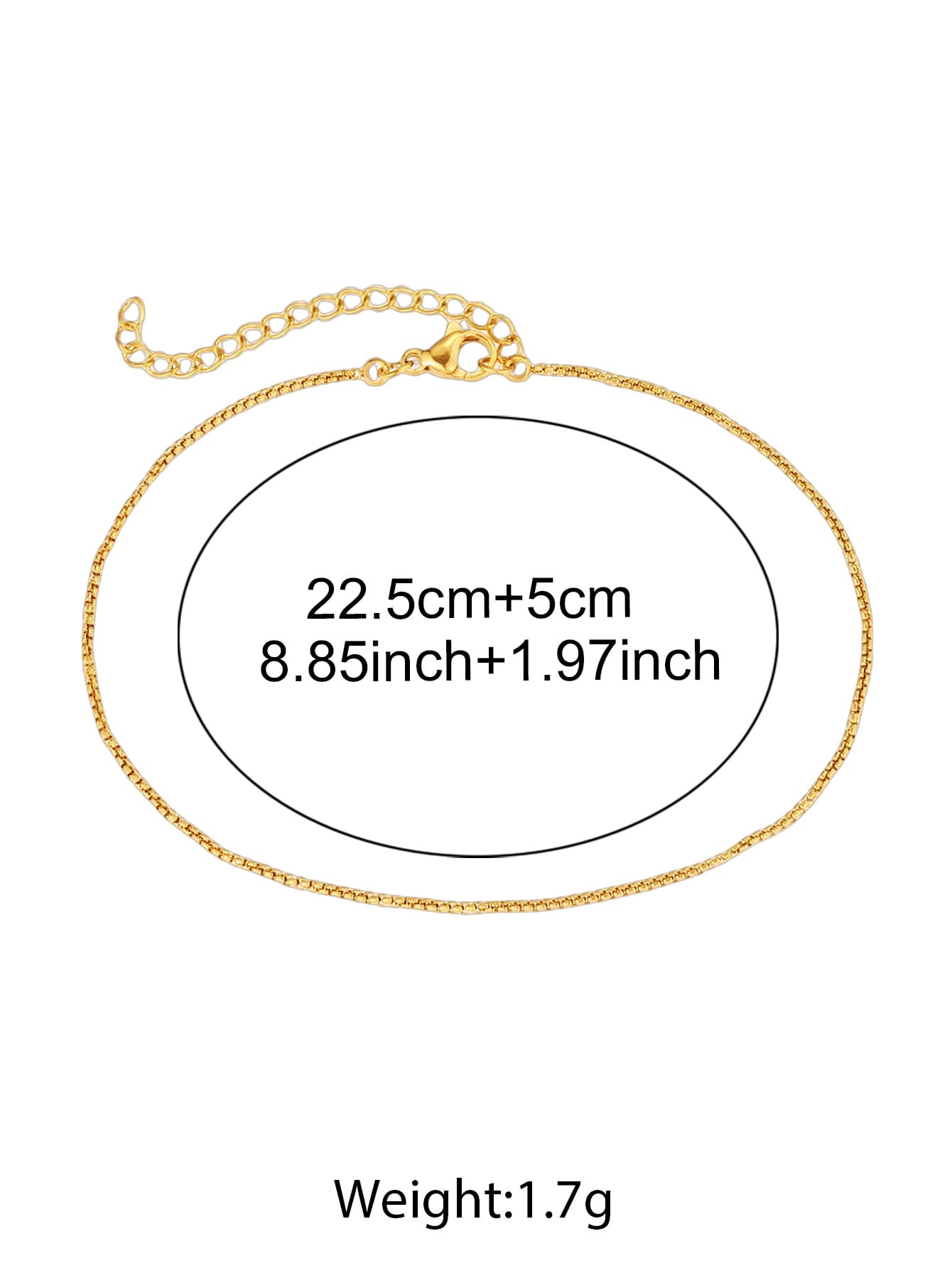 Stainless Steel Flat Chain Ladies' Anklet Thin Simple Exquisite Small Chain Details, Summer Beach Holiday Style Accessories.