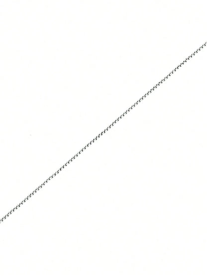 Stainless Steel Flat Chain Ladies' Anklet Thin Simple Exquisite Small Chain Details, Summer Beach Holiday Style Accessories.