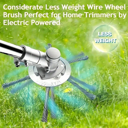 Steel Wire Grass Trimmer Head, Universal And Durable Replacement Blades With Installation Tools, Ideal For Professional Trimming, String Trimmers, And Moss Removal, Garden Cleaning Tool