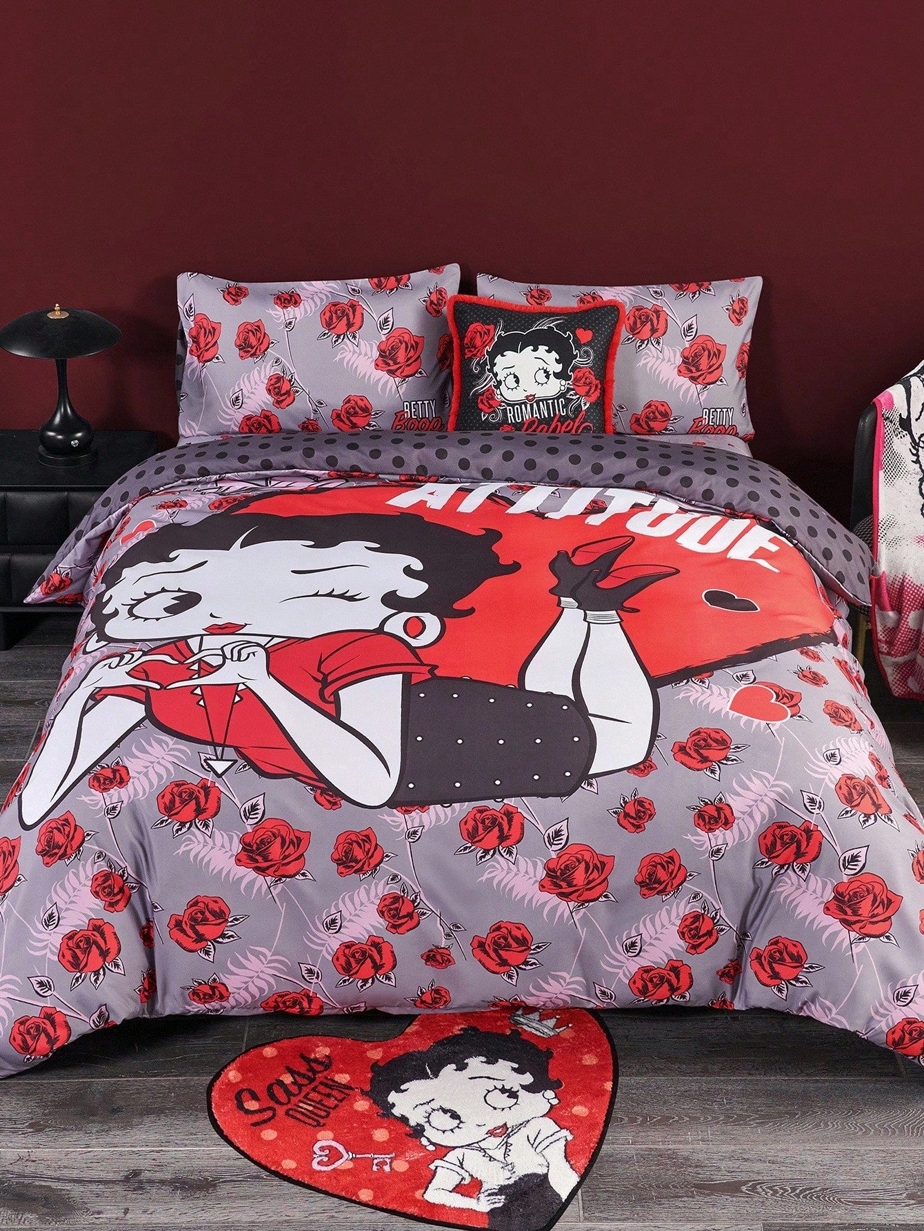 Strawberry Shortcake X 3Pc Strawberry Print Quilt Set, Sanded Material, Soft And Warm, Multiple Sizes, Suitable For Single Bed/Double Bed/Queen Bed/King Bed, Machine Washable