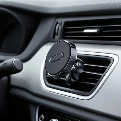 Strong Magnetic Car Phone Holder, 360° Rotating Adjustable Holder, Suitable For Home Mirror Installation- Non-Slip Base, One-Button Operation, Compatible With Air Conditioning Vents, Durable Design