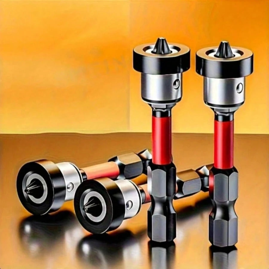 Strong Magnetic Positioning Drill| Anti-Slip Anti-Collision Design, Black Gold Cross Screwdriver Head, Suitable For Ceiling/Woodworking, Waterproof Floor Installation Tool, Suitable For Ceiling Woodw