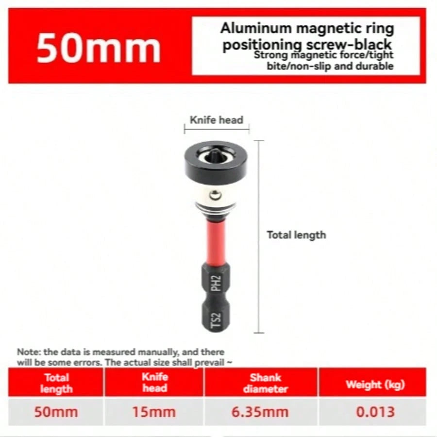 Strong Magnetic Positioning Drill| Anti-Slip Anti-Collision Design, Black Gold Cross Screwdriver Head, Suitable For Ceiling/Woodworking, Waterproof Floor Installation Tool, Suitable For Ceiling Woodw