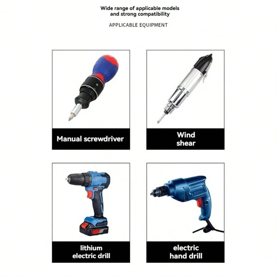 Strong Magnetic Positioning Drill| Anti-Slip Anti-Collision Design, Black Gold Cross Screwdriver Head, Suitable For Ceiling/Woodworking, Waterproof Floor Installation Tool, Suitable For Ceiling Woodw