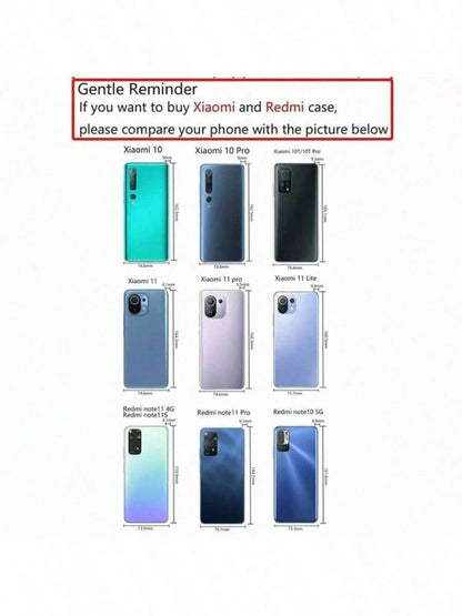 Stylish & Transparent TPU Phone Case, Compatible With Apple, Redmi, Nothing, INFINIX Models, Great Gift For Couples, Girlfriends, Daughters, Teens