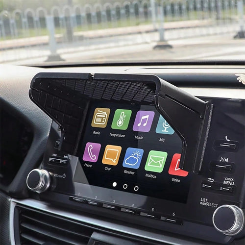 Summer Car GPS Sun Shade, 7-12 Inch Navigation Anti-Glare Cover, Car GPS Navigation Display Screen Cover, Universal Vehicle Driving Interior Accessories