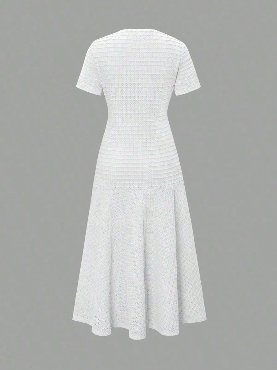 Summer Dresses For Womenvestidos Elegantes De MujerNadoll Women's Summer Elegant Pink Tweed Mermaid Maxi Dress, Short Sleeve Button Front Bodycon For