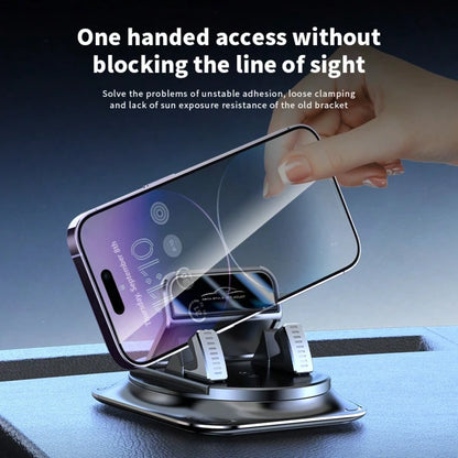 Super Stable Car Phone Mount: 360° Rotation + Non-Trace Silicone Base – Anti-Shake Holder For Dashboard Navigation (All Phone Models)