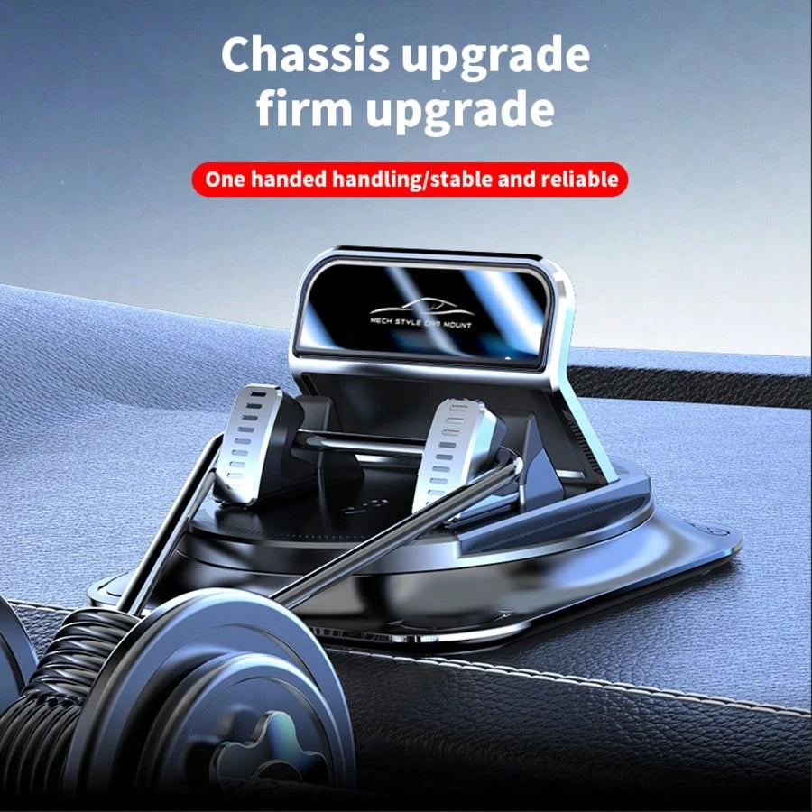 Super Stable Car Phone Mount: 360° Rotation + Non-Trace Silicone Base – Anti-Shake Holder For Dashboard Navigation (All Phone Models)
