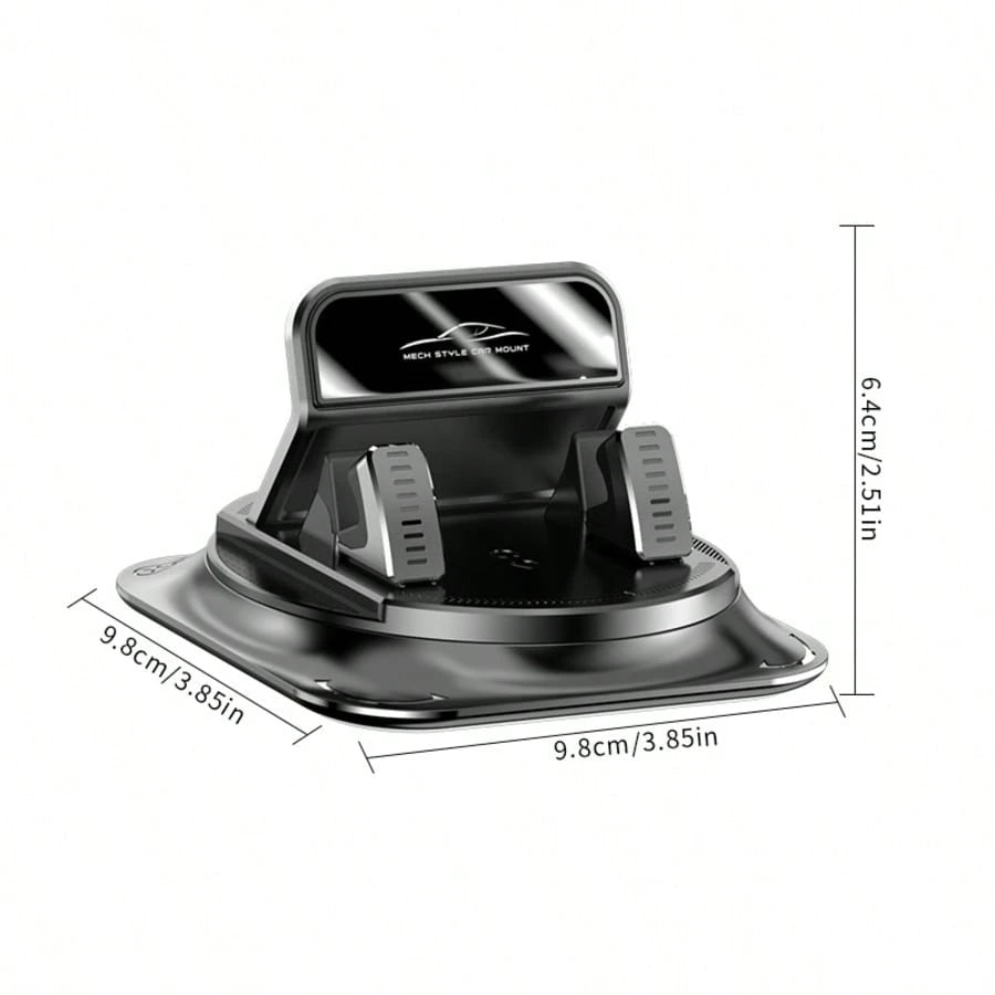 Super Stable Car Phone Mount: 360° Rotation + Non-Trace Silicone Base – Anti-Shake Holder For Dashboard Navigation (All Phone Models)