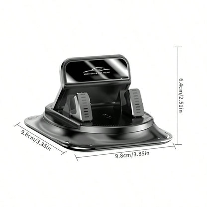 Super Stable Car Phone Mount: 360° Rotation + Non-Trace Silicone Base – Anti-Shake Holder For Dashboard Navigation (All Phone Models)