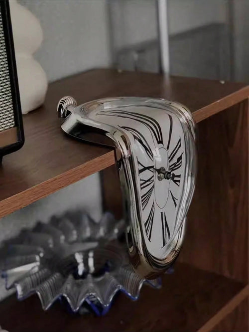[Surrealist Art] Melted Clock| Wall Clock| Art Inspired| Surrealist| Decorative| Home Office Desk