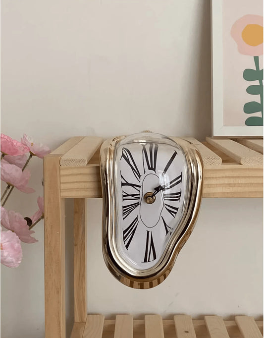 [Surrealist Art] Melted Clock| Wall Clock| Art Inspired| Surrealist| Decorative| Home Office Desk