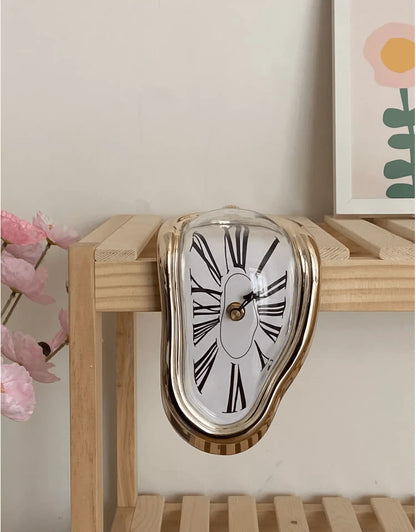 [Surrealist Art] Melted Clock| Wall Clock| Art Inspired| Surrealist| Decorative| Home Office Desk