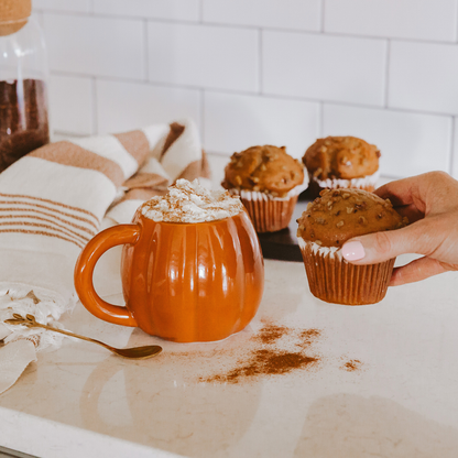 Sweet Water Decor - Orange Pumpkin Coffee Mug - Fall Decor & Gifts