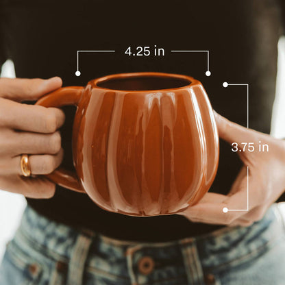 Sweet Water Decor - Orange Pumpkin Coffee Mug - Fall Decor & Gifts