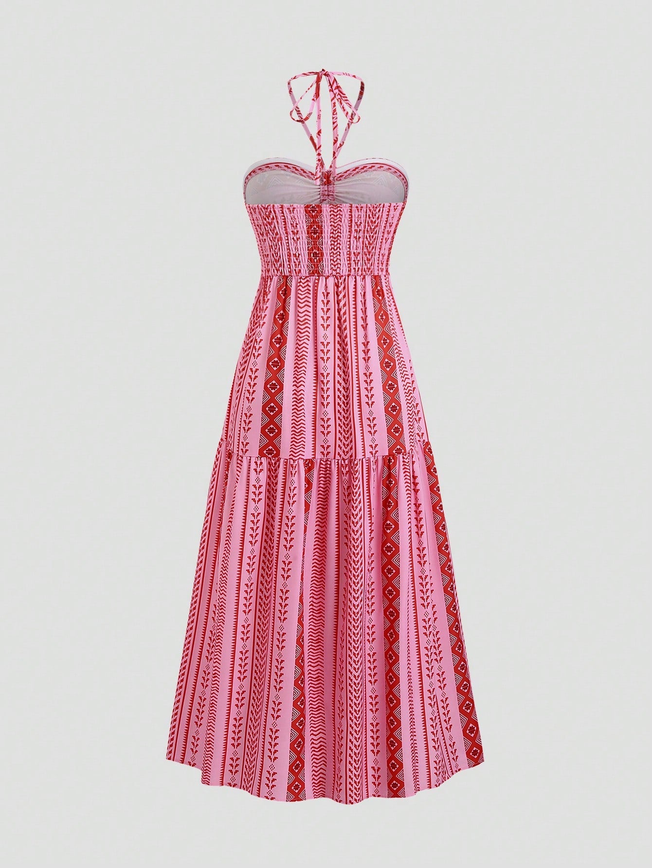 Sweetra Bohemian Style Beach Dress, Spaghetti Strap High-End Long Sundress For Summer Vacation Maxi Women Outfit