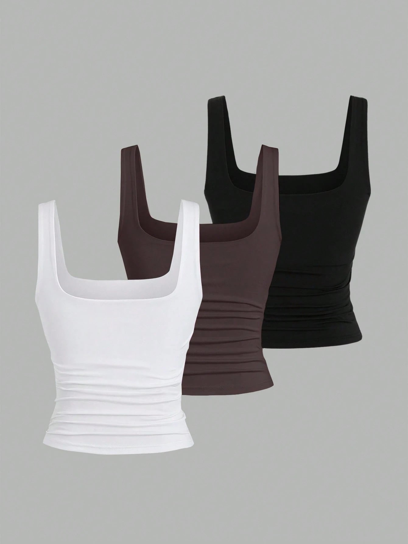 Sweetra Women's Casual Solid Color Tank Top For Summer