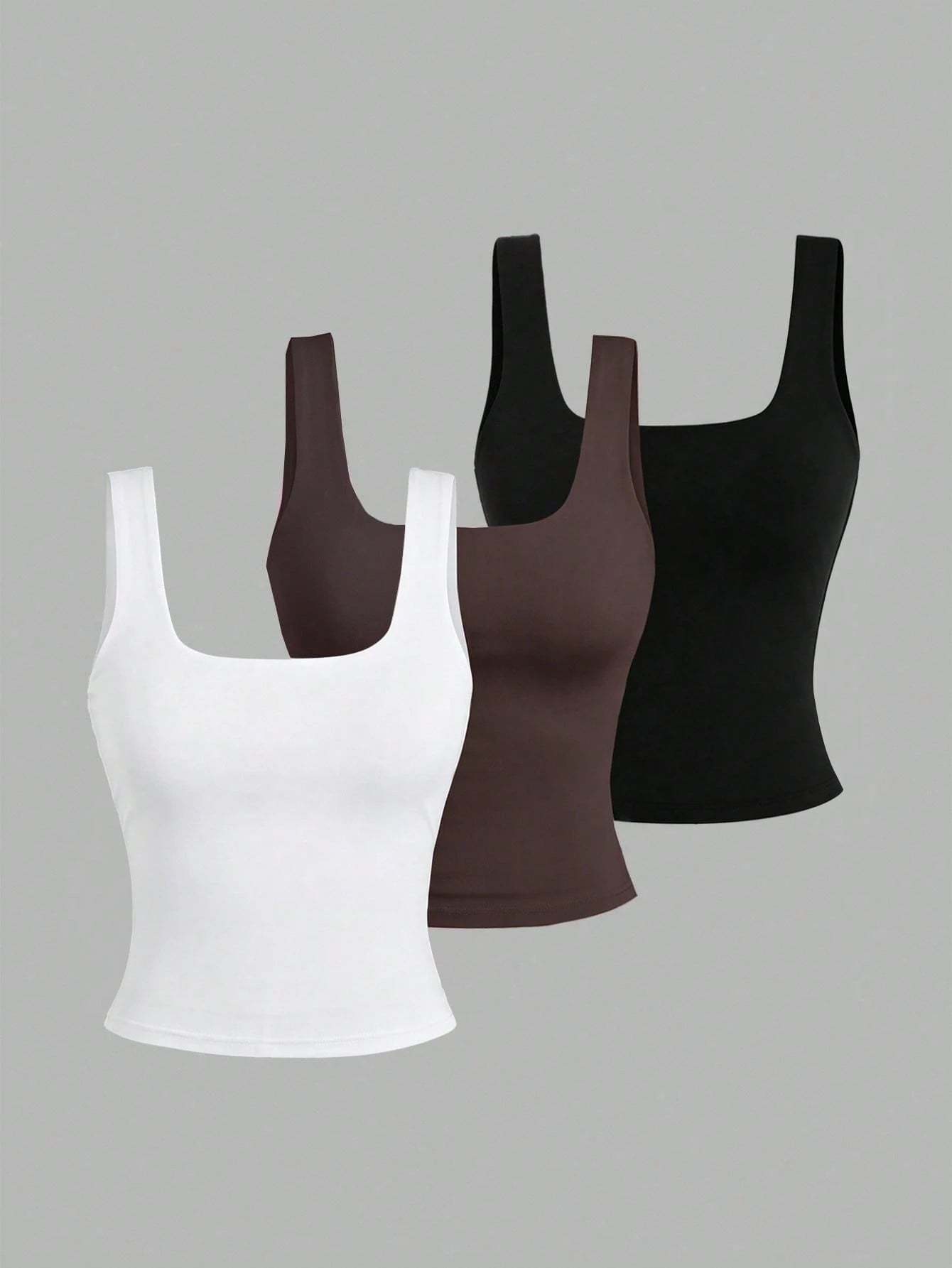 Sweetra Women's Casual Solid Color Tank Top For Summer